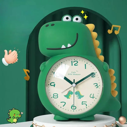 Dinosaur alarm clock with a night light