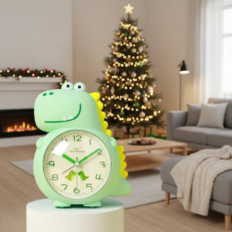 Dinosaur alarm clock with a night light