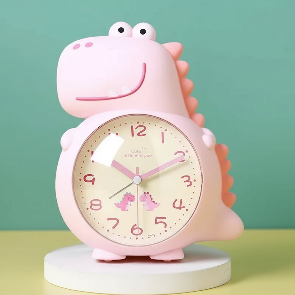 Dinosaur alarm clock with a night light