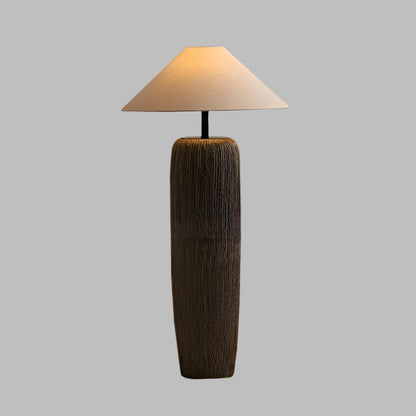 Lampa podłogowa z oprawą E27, metalowo-ceramiczna konstrukcja, oświetlenie do wnętrz