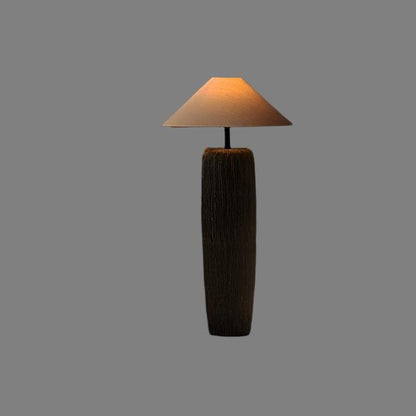 Lampa podłogowa z oprawą E27, metalowo-ceramiczna konstrukcja, oświetlenie do wnętrz