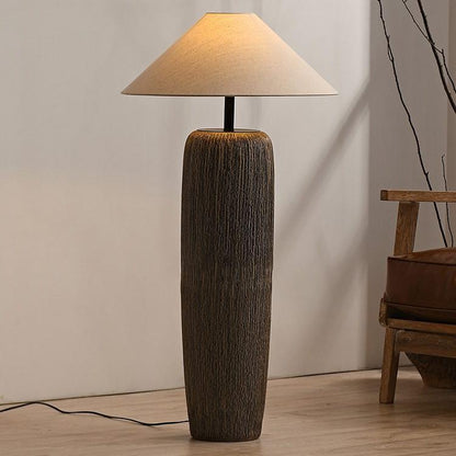 Lampa podłogowa z oprawą E27, metalowo-ceramiczna konstrukcja, oświetlenie do wnętrz