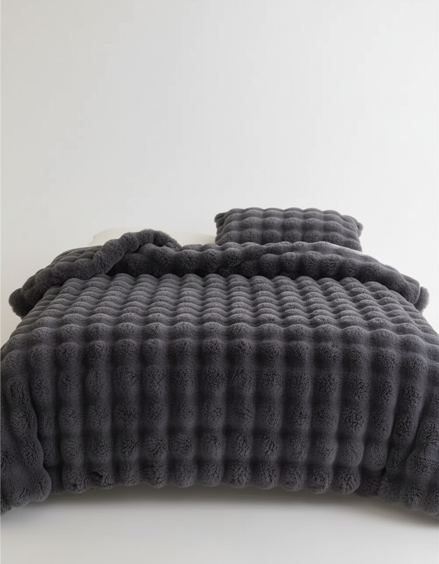 Plush blanket with a soft surface