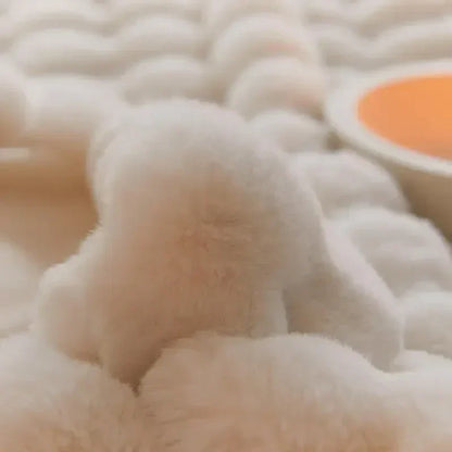 Plush blanket with a soft surface