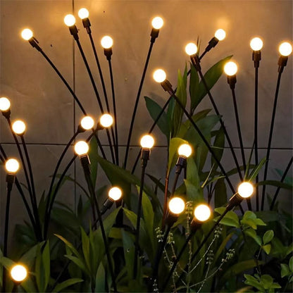 Solarne Lampki LED na Elastycznych Prętach do Ogrodu, Tarasu i Balkonu