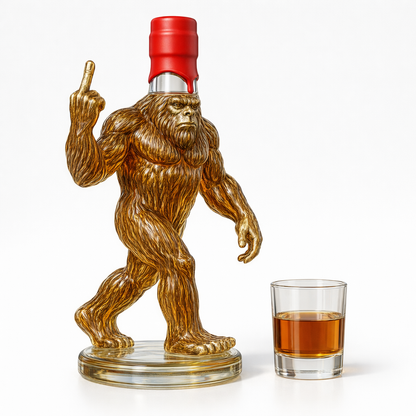 Bigfoot glass decanter