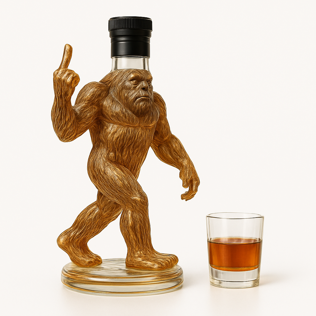 Bigfoot glass decanter
