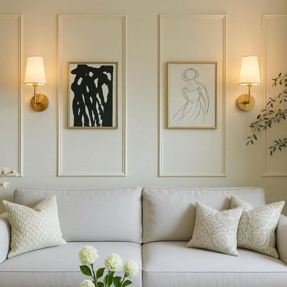 Set of 2 battery-powered wall lights