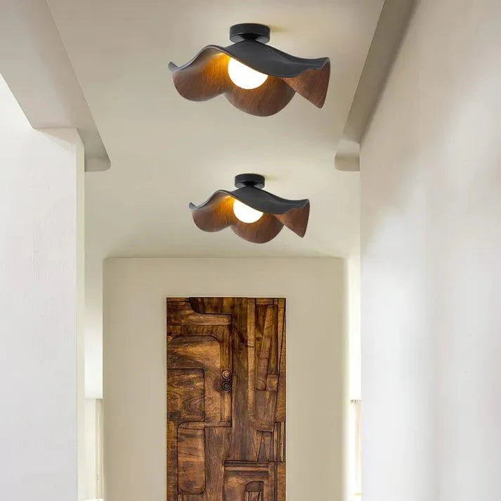 Lampa sufitowa z żywicy i metalu, gniazdo G9, do oświetlenia wnętrz