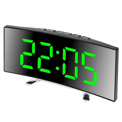Cyfrowy Budzik LED z Dużym Wyświetlaczem i Cichym Mechanizmem 17 × 7 cm