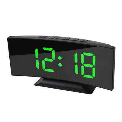 Cyfrowy Budzik LED z Dużym Wyświetlaczem i Cichym Mechanizmem 17 × 7 cm