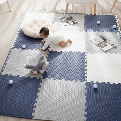 Modułowa Mata Piankowa dla Dzieci 120 × 90 cm z 12 Elementami