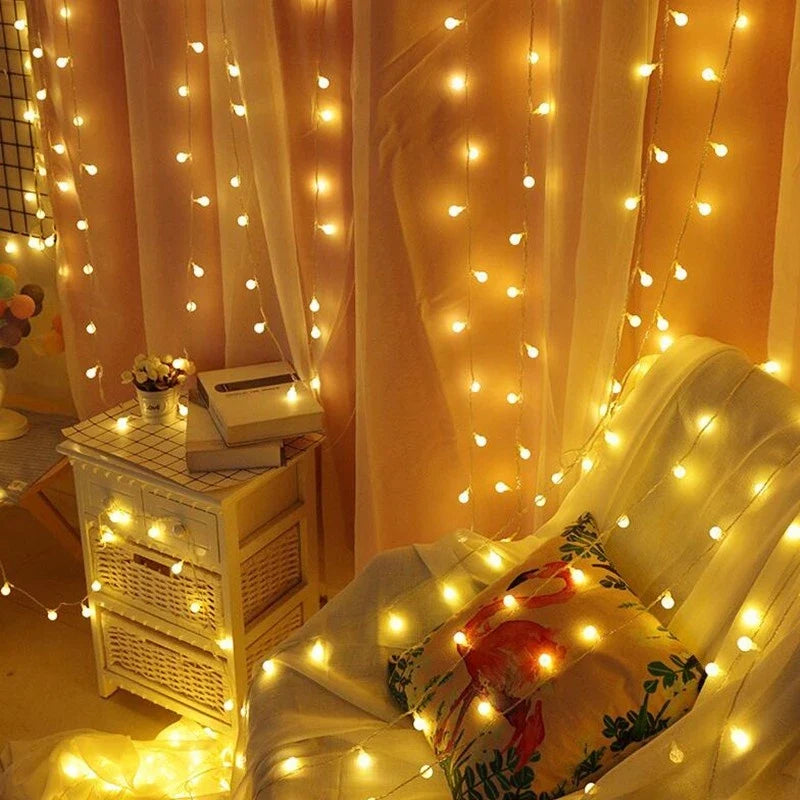 Solar LED garden string lights