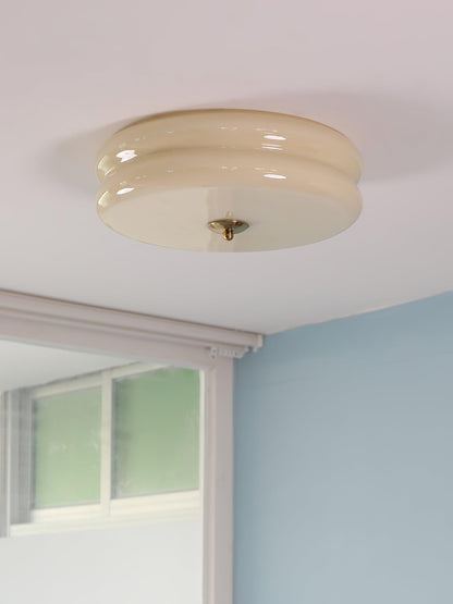 Art Deco Plafon LED z Geometrycznym Wzorem i Zintegrowanym Oświetleniem