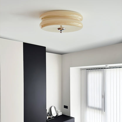 Art Deco Plafon LED z Geometrycznym Wzorem i Zintegrowanym Oświetleniem