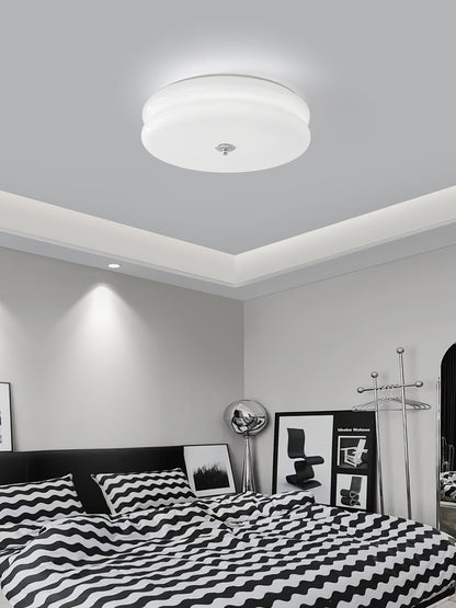 Art Deco Plafon LED z Geometrycznym Wzorem i Zintegrowanym Oświetleniem