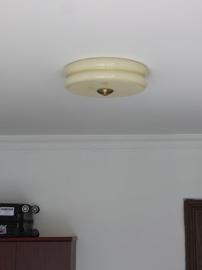 Art Deco Plafon LED z Geometrycznym Wzorem i Zintegrowanym Oświetleniem