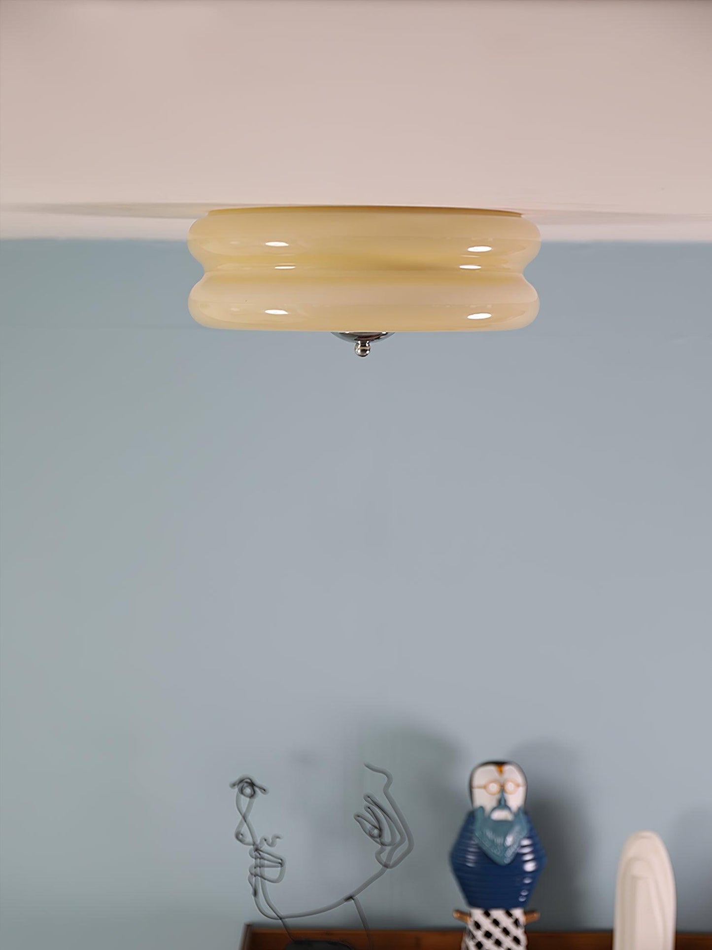 Art Deco Plafon LED z Geometrycznym Wzorem i Zintegrowanym Oświetleniem