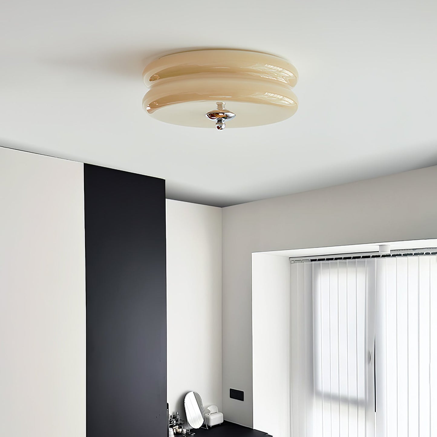 Art Deco Plafon LED z Geometrycznym Wzorem i Zintegrowanym Oświetleniem
