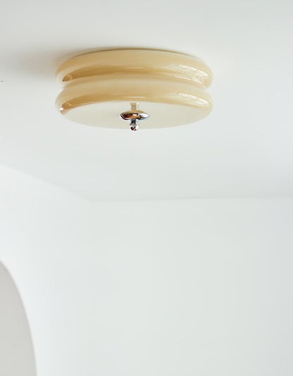 Art Deco Plafon LED z Geometrycznym Wzorem i Zintegrowanym Oświetleniem