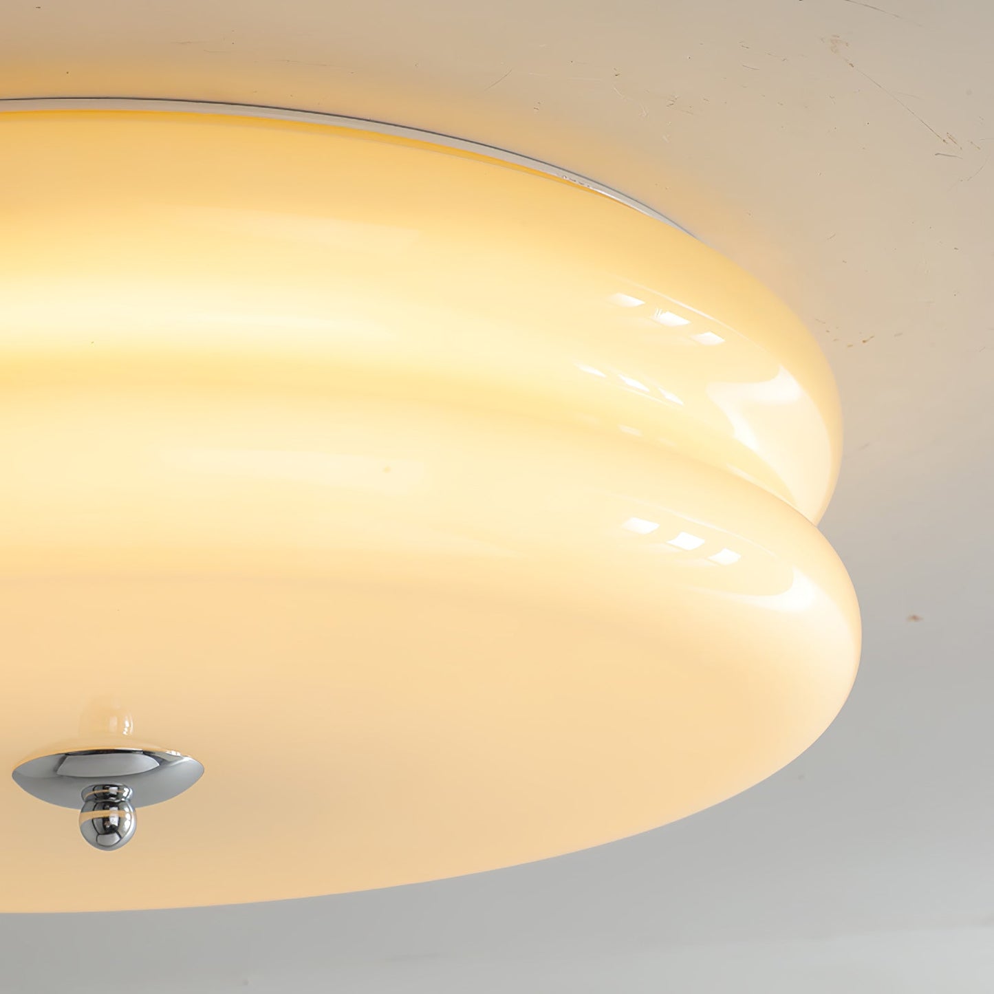 Art Deco Plafon LED z Geometrycznym Wzorem i Zintegrowanym Oświetleniem