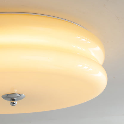 Art Deco Plafon LED z Geometrycznym Wzorem i Zintegrowanym Oświetleniem