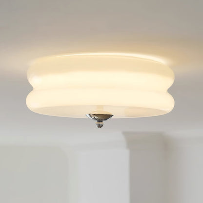 Art Deco Plafon LED z Geometrycznym Wzorem i Zintegrowanym Oświetleniem