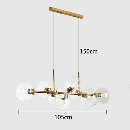 Żyrandol nad stół LED 40W do jadalni z montażem sufitowym