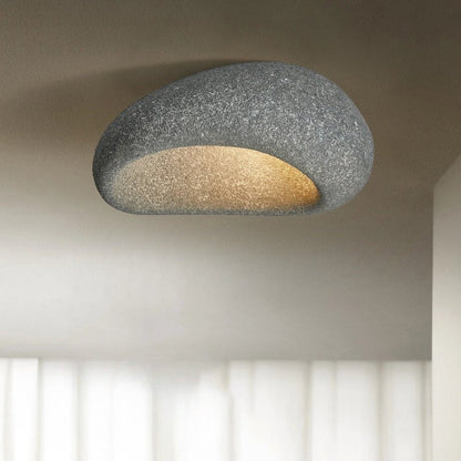 Lampa sufitowa LED z żywicy i metalu, ciepłe światło 3000K, do wnętrz mieszkalnych