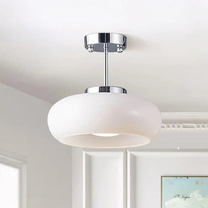 Lampa sufitowa szklana okrągła