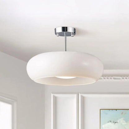 Lampa sufitowa szklana okrągła