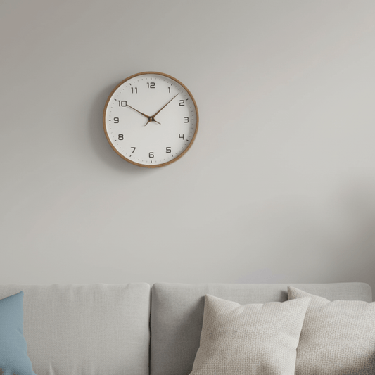 Scandinavian solid wood wall clock