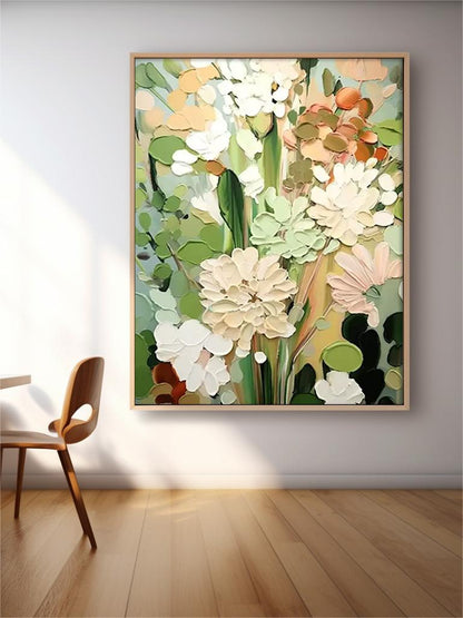 Floral canvas painting