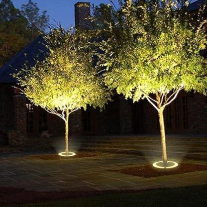 Lampa ogrodowa LED do oświetlenia podstawy drzewa z aluminium i szkła