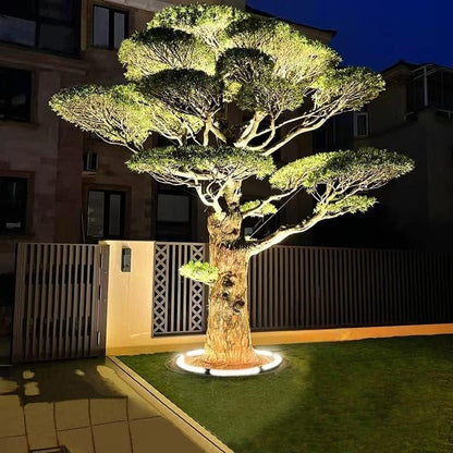 Lampa ogrodowa LED do oświetlenia podstawy drzewa z aluminium i szkła