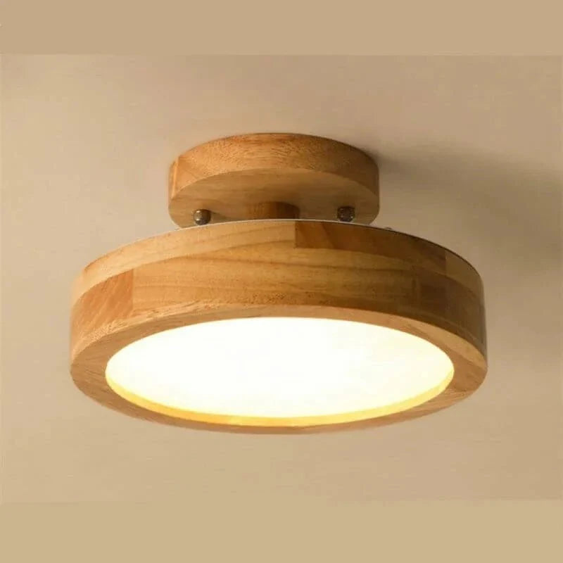 Lampa stołowa LED z drewna i akrylu, 12W, ciepłe lub neutralne światło