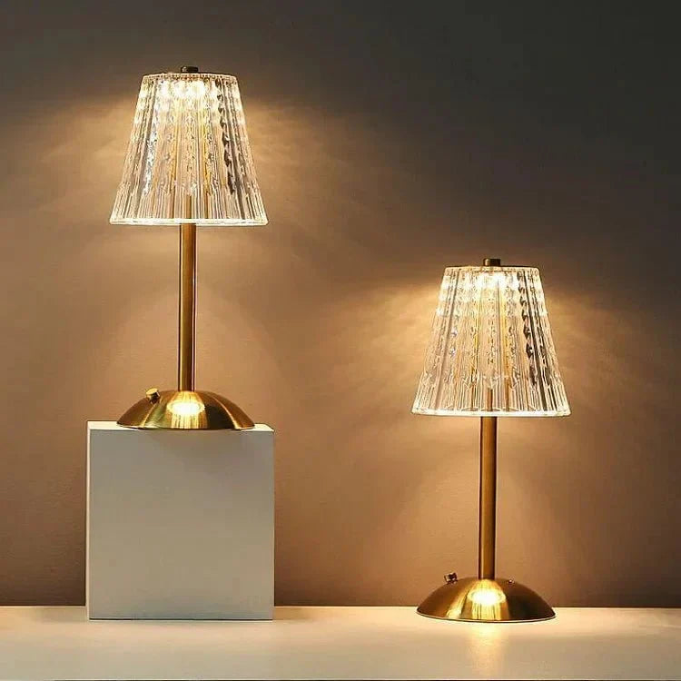 Lampa stołowa LED bezprzewodowa z dotykowym sterowaniem i regulacją jasności oraz 3 barwami światła
