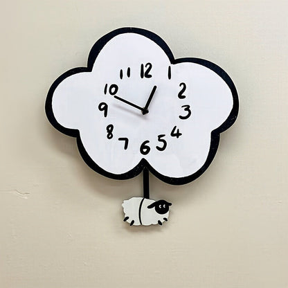 Sheep and Cloud Wall Clock