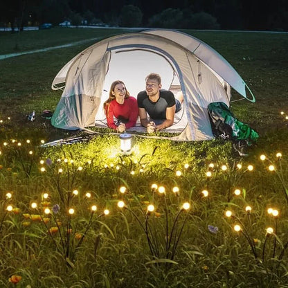 Solarna Lampa Ogrodowa LED Firefly z Efektem Ruchomych Punktów Światła 75 cm