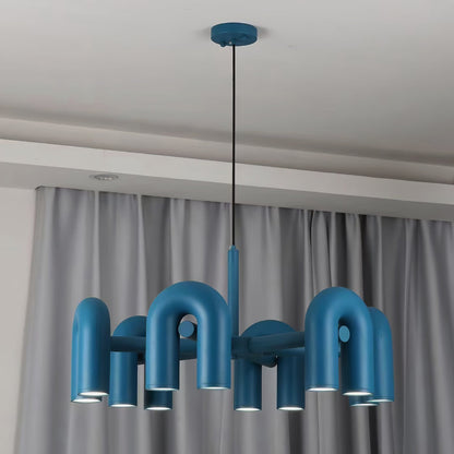 Żyrandol LED Cirkus modułowy z regulowanymi ramionami do salonu