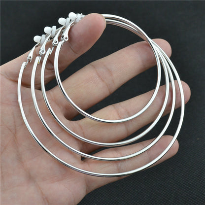 Boucles d’oreilles clips rondes