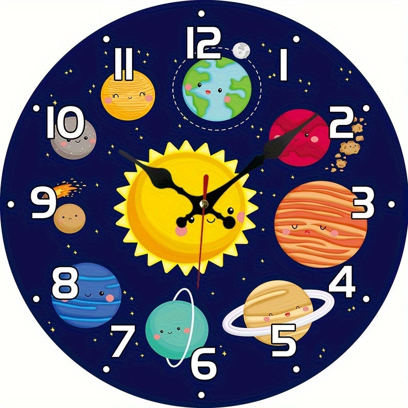 Solar system wall clock
