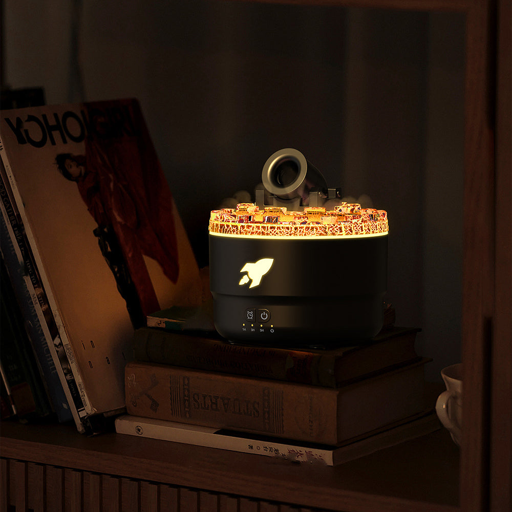 Nawilżacz powietrza z dyfuzorem aromatów i oświetleniem LED z trybami mgły