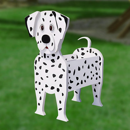 Jardinière en forme de dalmatien
