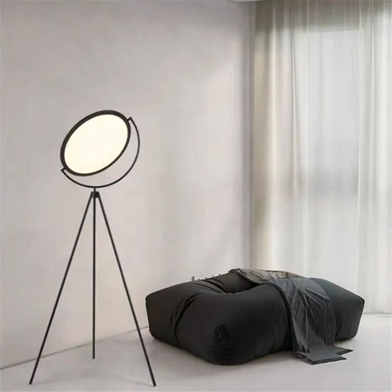 Lampa podłogowa okrągły panel świetlny