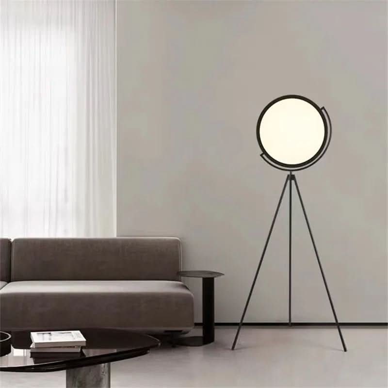 Lampa podłogowa okrągły panel świetlny