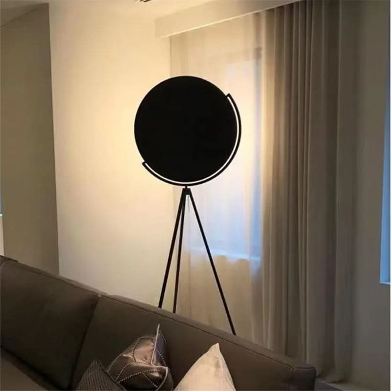 Lampa podłogowa okrągły panel świetlny