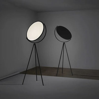 Lampa podłogowa okrągły panel świetlny