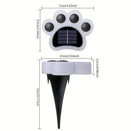 Solarne lampy ogrodowe LED z czujnikiem zmierzchu i szpilką do montażu w gruncie