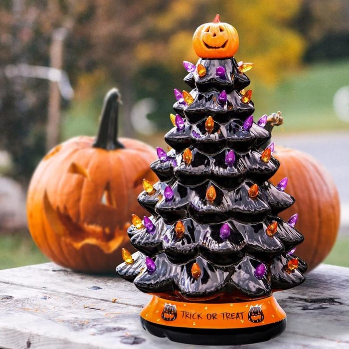 Świecące drzewko dekoracyjne Halloween